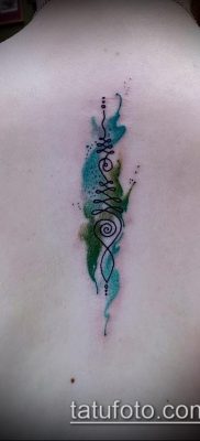 fotó tetoválásról Unalome (jelentése) - példa rajz - 053