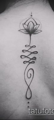 fotó tetoválásról Unalome (jelentése) - példa rajz - 039