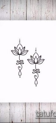 fotó tetoválásról Unalome (jelentése) - példa rajz - 038