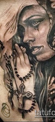 Fotó a tetoválásról Chicano stílusban - 05062017 - példa - 115 Chicano stílusú tetoválás