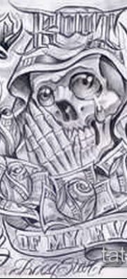 Fotó a tetoválásról Chicano stílusban - 05062017 - példa - 003 Tetoválás Chicano stílusban