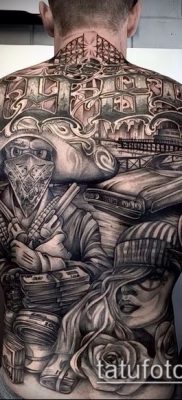 Fotó a tetoválásról Chicano stílusban - 05062017 - példa - 005 Tetoválás Chicano stílusban