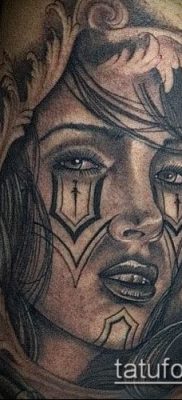 Fotó a tetoválásról Chicano stílusban - 05062017 - példa - 011 Tetoválás Chicano stílusban