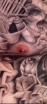 Fotó a tetoválásról Chicano stílusban - 05062017 - példa - 032 Tetoválás Chicano stílusban