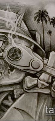 Fotó a tetoválásról Chicano stílusban - 05062017 - példa - 034 Tetoválás Chicano stílusban