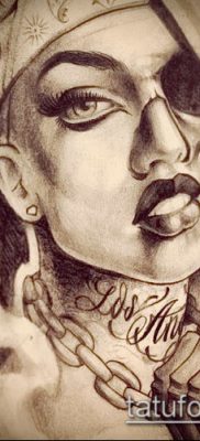 Fotó a tetoválásról Chicano stílusban - 05062017 - példa - 036 Tetoválás Chicano stílusban