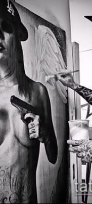 Fotó a tetoválásról Chicano stílusban - 05062017 - példa - 045 Tetoválás Chicano stílusban