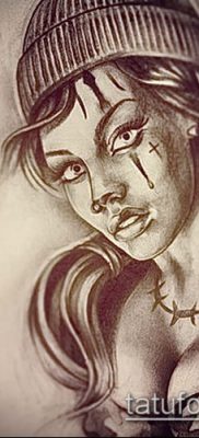 Fotó a tetoválásról Chicano stílusban - 05062017 - példa - 053 Tetoválás Chicano stílusban