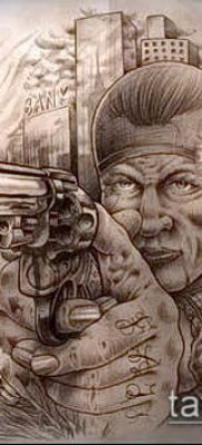 Fotó a tetoválásról Chicano stílusban - 05062017 - példa - 058 Tetoválás Chicano stílusban