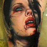 снимка на рисунка на вампирска татуировка 19.11.2018 №117 - фото татуировка вампир -
