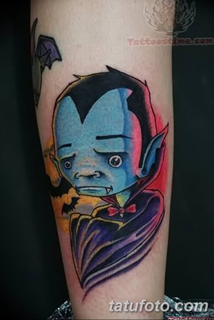 снимка на рисунка на вампирска татуировка 19.11.2018 №044 - фото татуировка вампир -