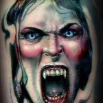 снимка на рисунка на вампирска татуировка 19.11.2018 №093 - фото татуировка вампир -