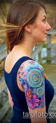 fénykép egy búzavirág tetoválásról (érték) - példa rajz - 038