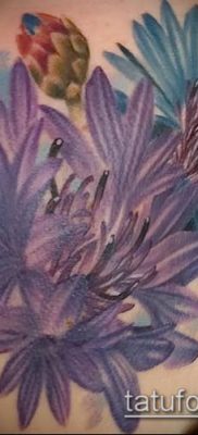 fénykép egy búzavirág tetoválásról (érték) - példa rajz - 032