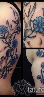 fénykép egy búzavirág tetoválásról (érték) - példa rajz - 027