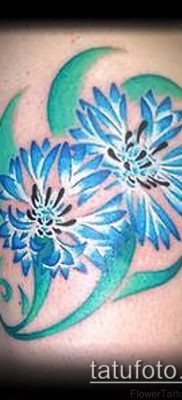 fénykép egy búzavirág tetoválásról (érték) - példa rajz - 021