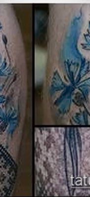 fénykép egy búzavirág tetoválásról (érték) - példa rajz - 014