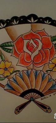 fotó a legyezőventilátor tetoválásról, 2018.06.05. №055 - tetoválóventilátor legyező -