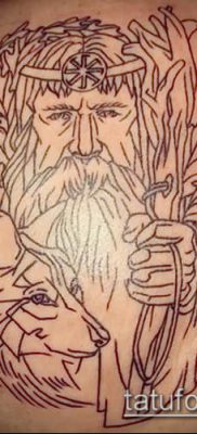 Veles tetoválásfotó (érték) - példa egy érdekes tetoválási rajzra - 018