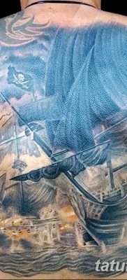 fotó tetoválás Jolly Roger kelt 2017. 09. 22 -én №046 - tetoválás Jolly Roger -