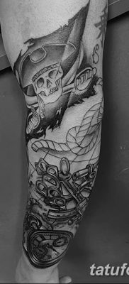 fotó tetoválás Jolly Roger kelt 2017. 09. 22 -én №065 - tetoválás Jolly Roger -