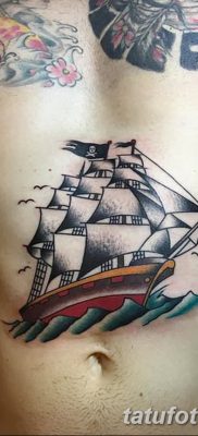 fotó tetoválás Jolly Roger kelt 2017. 09. 22 -én №086 - tetoválás Jolly Roger -