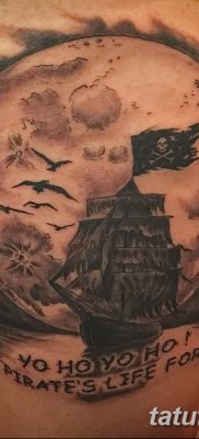fotó tetoválás Jolly Roger kelt 2017. 09. 22 -én №016 - tetoválás Jolly Roger -
