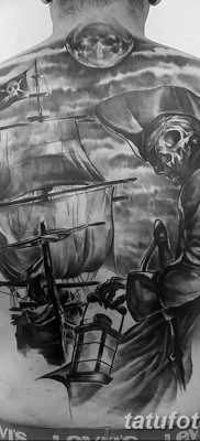 fotó tetoválás Jolly Roger kelt 2017. 09. 22 -én №028 - tetoválás Jolly Roger -