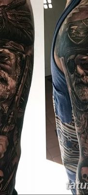 fotó tetoválás Jolly Roger kelt 2017. 09. 22 -én №030 - tetoválás Jolly Roger -