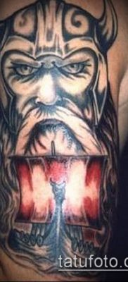 fotó egy viking tetoválásról (tetoválás) (érték) - példa rajz - 098