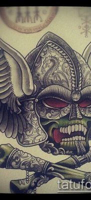 fotó egy viking tetoválásról (tetoválás) (érték) - példa rajz - 091