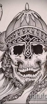 fotó egy viking tetoválásról (tetoválás) (érték) - példa rajz - 072