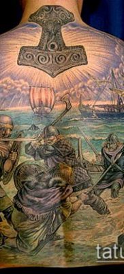 fotó egy viking tetoválásról (tetoválás) (érték) - példa rajz - 062