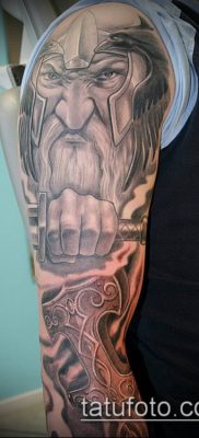 fotó egy viking tetoválásról (tetoválás) (érték) - példa rajz - 056