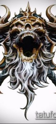 fotó egy viking tetoválásról (tetoválás) (érték) - példa rajz - 050