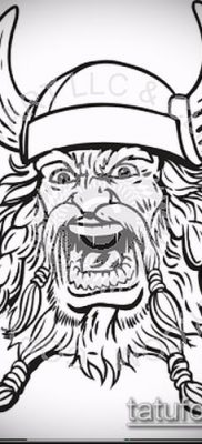 fotó egy viking tetoválásról (tetoválás) (érték) - példa rajz - 037