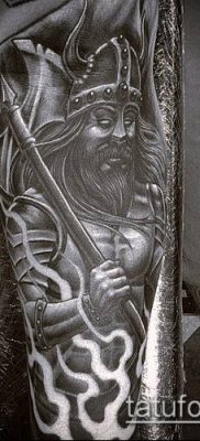 fotó egy viking tetoválásról (tetoválás) (érték) - példa rajz - 018