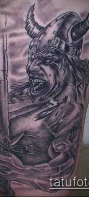 fotó egy viking tetoválásról (tetoválás) (érték) - példa rajz - 003