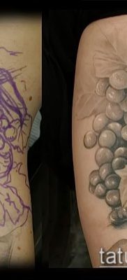 Снимка на татуировка на грозде - 20062017 - пример - 002 Tattoo grapes_