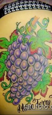 Снимка на татуировка на грозде - 20062017 - пример - 003 Tattoo grapes_