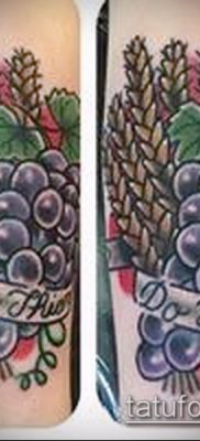 Снимка на татуировка на грозде - 20062017 - пример - 007 Tattoo grapes_