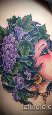 Снимка на татуировка на грозде - 20062017 - пример - 012 Tattoo grapes_