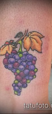Снимка на татуировка на грозде - 20062017 - пример - 017 Tattoo grapes_