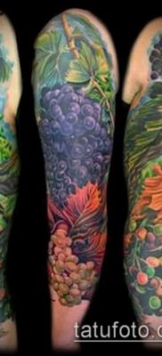 Снимка на татуировка на грозде - 20062017 - пример - 019 Tattoo grapes_