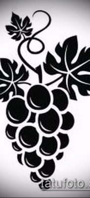 Снимка на татуировка на грозде - 20062017 - пример - 021 Tattoo grapes_
