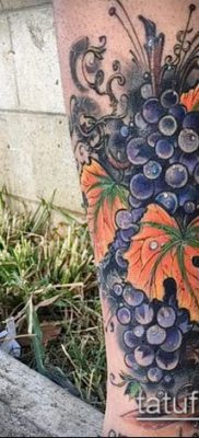 Снимка на татуировка на грозде - 20062017 - пример - 030 Tattoo grapes_