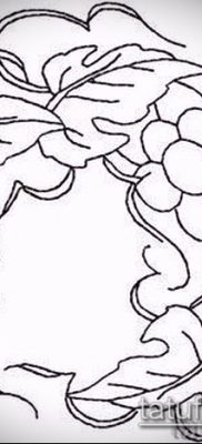 Снимка на татуировка на грозде - 20062017 - пример - 036 Tattoo grapes_