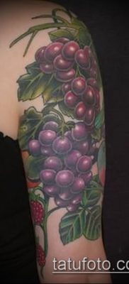 Снимка на татуировка на грозде - 20062017 - пример - 037 Tattoo grapes_