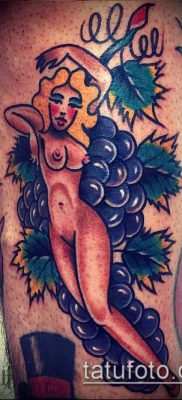 Снимка на татуировка на грозде - 20062017 - пример - 039 Tattoo grapes_