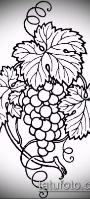 Снимка на татуировка на грозде - 20062017 - пример - 040 Tattoo grapes_